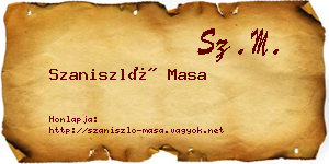 Szaniszló Masa névjegykártya
